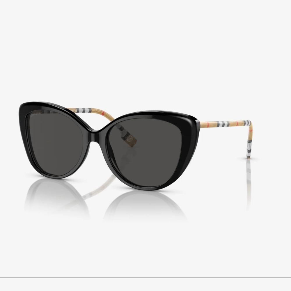 (SIS) BURBERRY Plaid & Black Sunglasses, Style BE4407 - Picture 1 of 10